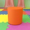 Flash Furniture Soft Seating Flexible Circle for Classrooms and Common Spaces - 18" Seat Height (Orange) ZB-FT-045R-18-ORANGE-GG - alternate 1